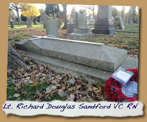 Family Grave of Lt. R.D.Sandford VC RN
- Click On This for Larger Image (Opens in New Tab)
